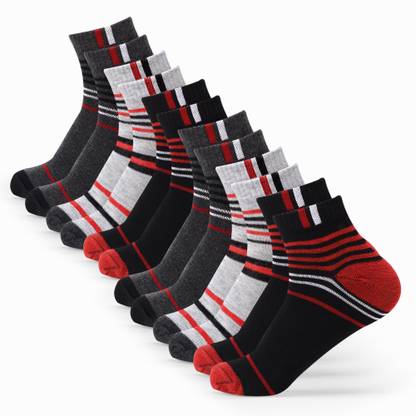 Men & Women Striped Ankle Length  (Pack of 6)