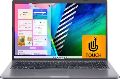 [ICICI Bank Credit Card] ASUS Vivobook 15 Touch Core i3 11th Gen – (8 GB/512 GB SSD/Windows 11 Home) X515EA-EZ311WS Thin and Light Laptop  (15.6 Inch, Slate Grey, 1.80 Kg, With MS Office)