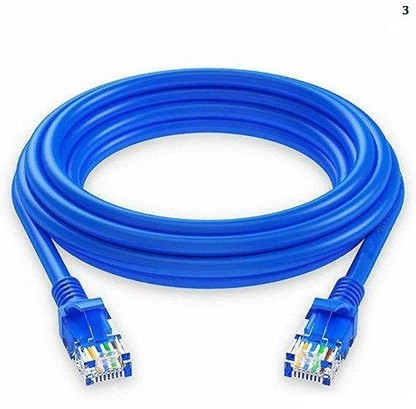 Blue 100 Feet Aurum Cables Cat5e Snagless Ethernet Networking Cable with Cable Ties and Cable Clips 