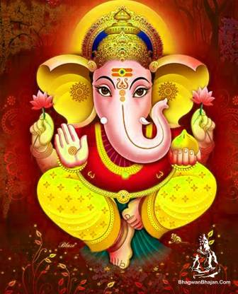 Lord Ganesh Ji Poster, Bal Ganesh Poster , Dancing Ganesh Ji Posters ...