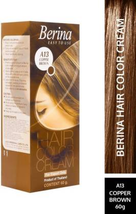 Berina Copper Brown Hair Color Cream , Copper Brown Hair Color Cream -  Price in India, Buy Berina Copper Brown Hair Color Cream , Copper Brown Hair  Color Cream Online In India,