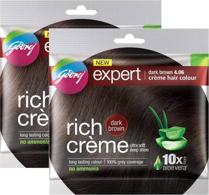Godrej Expert Rich Creme Hair Color Dark Brown (pack of 2) , Dark Brown -  Price in India, Buy Godrej Expert Rich Creme Hair Color Dark Brown (pack of  2) , Dark