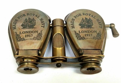 Antique vintage brass binoculars monoculars nautical pirates spyglass binoculars 