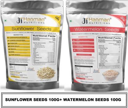 Hanman Nutritions Sunflower Seeds Sunflower Seeds for Hair Growth with  Watermelon Seeds for Eating Sunflower Seeds, Watermelon Seeds Price in  India - Buy Hanman Nutritions Sunflower Seeds Sunflower Seeds for Hair  Growth