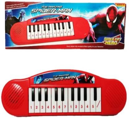 Shree Jee PIANO MINI SPIDERMAN MUSIC KEYBOARD FOR KIDS 30*9 CM(PACK OF 1)  Price in India - Buy Shree Jee PIANO MINI SPIDERMAN MUSIC KEYBOARD FOR KIDS  30*9 CM(PACK OF 1) online