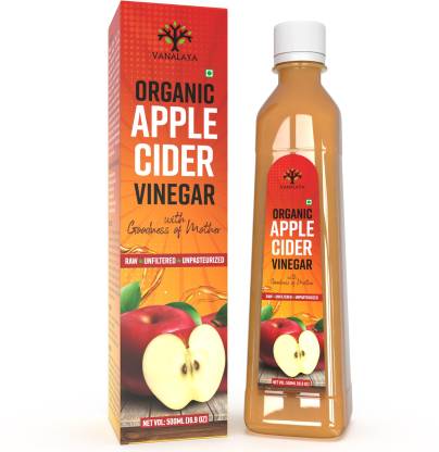 Vanalaya Organic Apple Cider Vinegar For Weight Loss With Strand Of Mother Unfiltered Vinegar