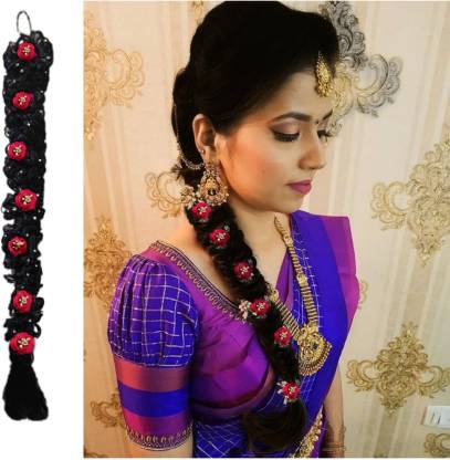 Nandini Easy and quick hairstyle for Indian occasion, wedding Hair  Extension Price in India - Buy Nandini Easy and quick hairstyle for Indian  occasion, wedding Hair Extension online at 