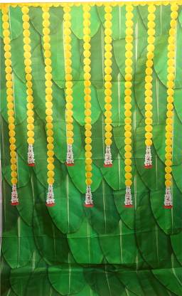 Epoojacart Backdrop decoration cloth for pooja- Big Banana and Leaf design  Festival Decoration Tapestry Price in India - Buy Epoojacart Backdrop  decoration cloth for pooja- Big Banana and Leaf design Festival Decoration