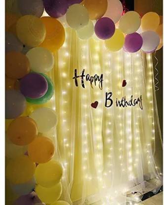 Fun and Flex Bunting, fairy light, backdrop decoration net, balloon  decoration for birthday Price in India - Buy Fun and Flex Bunting, fairy  light, backdrop decoration net, balloon decoration for birthday online