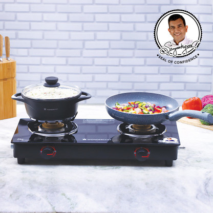 wonderchef gas stove 2 burner