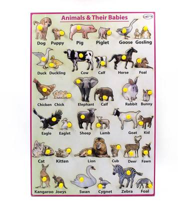 Comfort Traders Animals & Their Babies Knob Puzzle Price in India - Buy  Comfort Traders Animals & Their Babies Knob Puzzle online at 