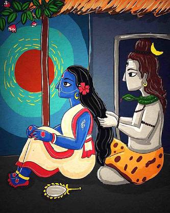 Self Adhesive UV Coated High Resolution Vinyl Print – Shiva Parvati Poster Fine Art Print - Religious posters in India - Buy art, film, design, movie, music, nature and educational paintings/wallpapers at Self Adhesive UV Coated High Resolution Vinyl Print – Shiva Parvati Poster Fine Art Print - Religious posters in India - Buy art, film, design, movie, music, nature and educational paintings/wallpapers at