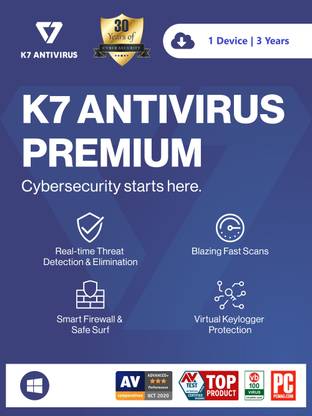 K7 Security Antivirus Premium 1 User 3 Years - Buy K7 ...