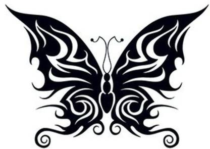 SIMPLY INKED Temporary Tribal bold butterfly Tattoo, Designer Tattoo for  all - Price in India, Buy SIMPLY INKED Temporary Tribal bold butterfly  Tattoo, Designer Tattoo for all Online In India, Reviews, Ratings