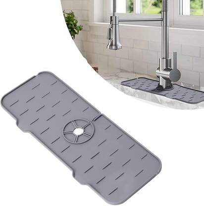 VYATIRANG Silicone Faucet Water Catcher Mat, Kitchen Sink ...