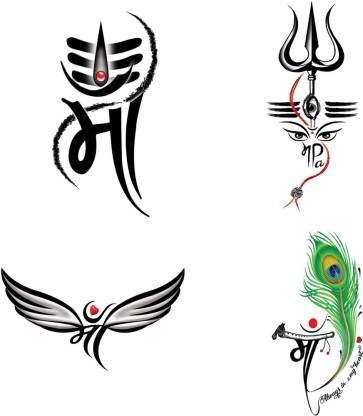 How to make tattoo of maa paa with trishul  Maa paa tattoo design 2020   YouTube