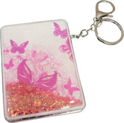 Magic of Gifts Pink Butterfly Printed Mirror Keychain with Glitter|  Rectangle Mirror Keychain Key Chain Price in India - Buy Magic of Gifts  Pink Butterfly Printed Mirror Keychain with Glitter| Rectangle Mirror