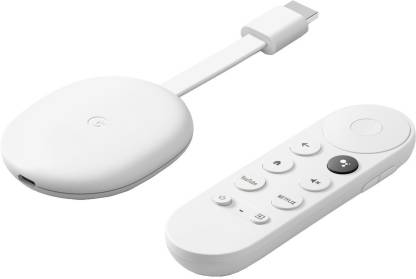 Google Chromecast with TV (4K) Media Streaming Device (Snow)