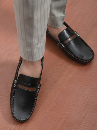 black loafer shoes flipkart