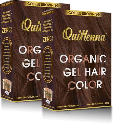 Quikhenna Damage Free Organic Gel Hair Color Coffee Brown 3g 1g Pack Of 2 Coffee Brown Price In India Buy Quikhenna Damage Free Organic Gel Hair Color Coffee Brown 3g