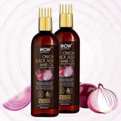 WOW SKIN SCIENCE Onion Hair Oil for Hair Growth and Hair Fall Control with  COMB APPLICATOR 17 Hair Oil - Price in India, Buy WOW SKIN SCIENCE Onion  Hair Oil for Hair