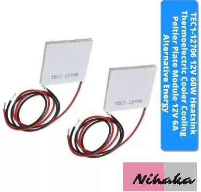 5PCS TEC1-12706 Heatsink Thermoelectric Cooler Cooling Peltier Plate