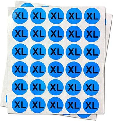 greengrow XL - Clothing Size Labels Round Self Adhesive ...