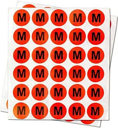 greengrow M - Clothing Size Labels Round Self Adhesive ...