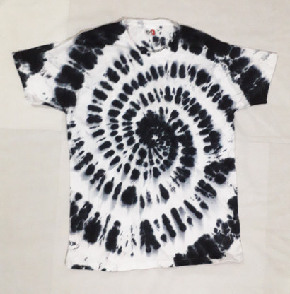 Tie dye black and white shirt clearance