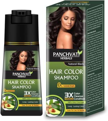 panchvati Permanent Natural Black Hair Color Shampoo 180ml For Men and  Women , Black - Price in India, Buy panchvati Permanent Natural Black Hair  Color Shampoo 180ml For Men and Women ,