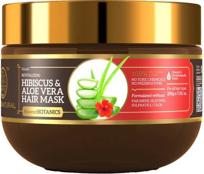 KHADI NATURAL Hibiscus & Aloe Vera Hair Mask | Revitalizing | Powered  Botanics - Price in India, Buy KHADI NATURAL Hibiscus & Aloe Vera Hair Mask  | Revitalizing | Powered Botanics Online