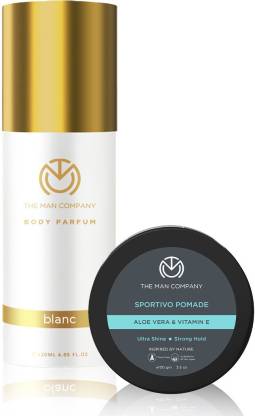 THE MAN COMPANY Date Ready - Sportivo Hair Styling Pomade 100gm + Blanc  Body Perfume 120 ml Price in India - Buy THE MAN COMPANY Date Ready -  Sportivo Hair Styling Pomade