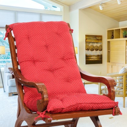 rocking chair cushions with ties