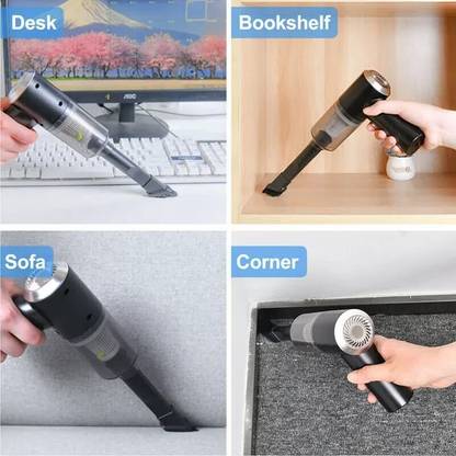 Drosselz Portable Car Vacuum Cleaner USB Rechargeabl Wireless handheld Dust Cleaning Tool