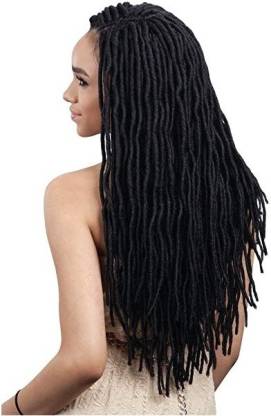 A H S FAUX LOCS DREAD 20”in Length 100% Synthetic Braid (Black) Set of 1  Hair Extension Price in India - Buy A H S FAUX LOCS DREAD 20”in Length 100%  Synthetic