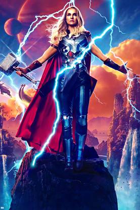 Thor Love and Thunder Stormbreaker Poster 18 x 12 inch 300 GSM Paper