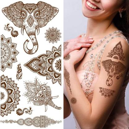 voorkoms henna tattoo Design feel realistic mehndi color on hand - Price in  India, Buy voorkoms henna tattoo Design feel realistic mehndi color on hand  Online In India, Reviews, Ratings & Features |