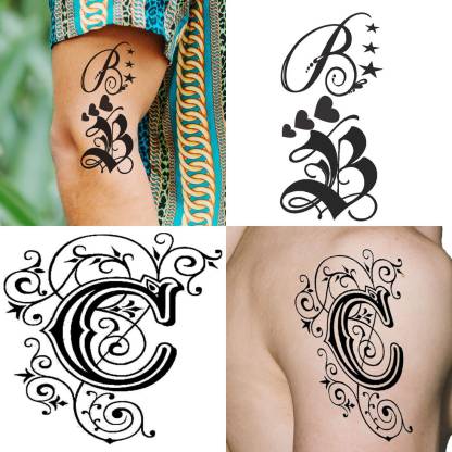 Ordershock CB Name Letter Tattoo Waterproof Boys and Girls Temporary Body  Tattoo Pack of 2. - Price in India, Buy Ordershock CB Name Letter Tattoo  Waterproof Boys and Girls Temporary Body Tattoo