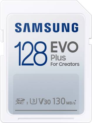 SAMSUNG EVO Plus 128 GB SDHC Class 10 130 MB/s  Memory Card