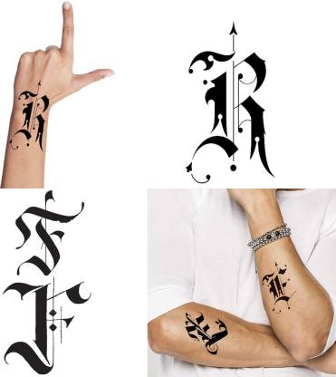 Ordershock FP Name Letter Tattoo Waterproof Boys and Girls Temporary Body  Tattoo Pack of 2. - Price in India, Buy Ordershock FP Name Letter Tattoo  Waterproof Boys and Girls Temporary Body Tattoo