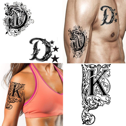 E4 How to make different types of D letter tattoo designs  YouTube