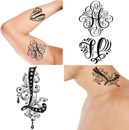 Ordershock HL Name Letter Tattoo Waterproof Boys and Girls Temporary Body  Tattoo Pack of 2. - Price in India, Buy Ordershock HL Name Letter Tattoo  Waterproof Boys and Girls Temporary Body Tattoo