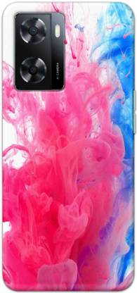 NDCOM Back Cover for OPPO A57 2022 Pink Color Smoke Printed - NDCOM