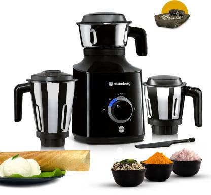 Atomberg MG1 Mixer Grinder with Powerful BLDC Motor & Slow Mode, 3 Jars and Chopper