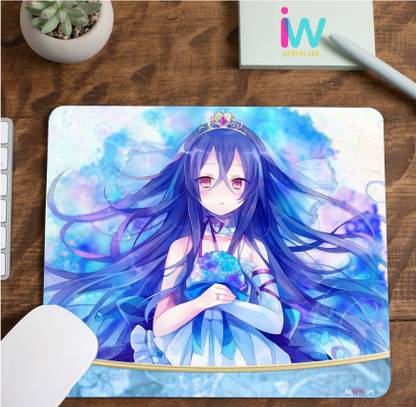 InkWynk Blue Hair Anime Character Printed Lightweight Thick Girl Mousepad - InkWynk : InkWynk Blue Hair Anime Character Printed Lightweight Thick Girl Mousepad - InkWynk :