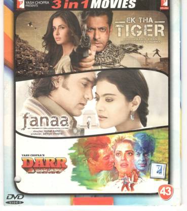 3 In 1 Movie - Ek Tha Tiger/Fanaa/Darr Price in India - Buy 3 In 1 Movie -  Ek Tha Tiger/Fanaa/Darr online at 