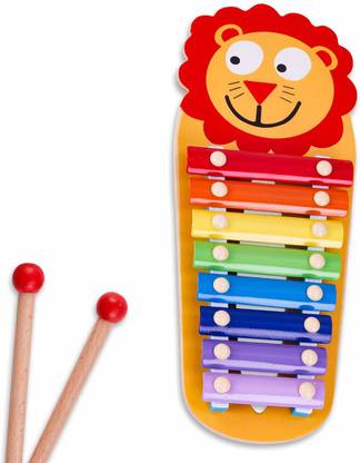 baybee Wooden Xylophone Musical Toy for Kids with 8 Knots Animal Shaped ...