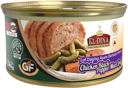 EL-DINA Chicken Luncheon Black Pepper Meat Loaf| No MSG Added ...