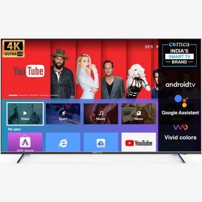 CORNEA Bezelless 139.7 cm (55 inch) Ultra HD (4K) LED Smart Android TV