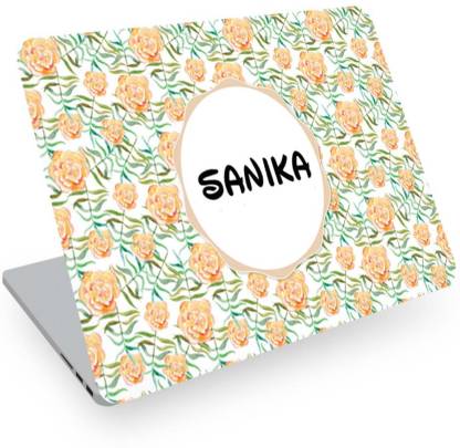 Posterchacha Sanika Name Floral Design Laptop Skin Vinyl Laptop Decal 14  Price in India - Buy Posterchacha Sanika Name Floral Design Laptop Skin  Vinyl Laptop Decal 14 online at 
